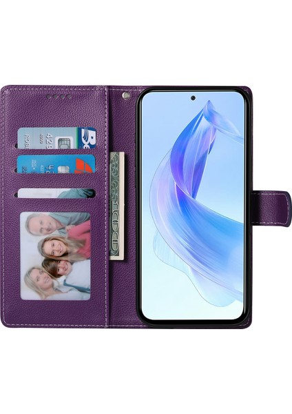 Honor 400 5g Litchi Doku Deri Cüzdan Telefon Kılıfı (Yurt Dışından) fiyatları