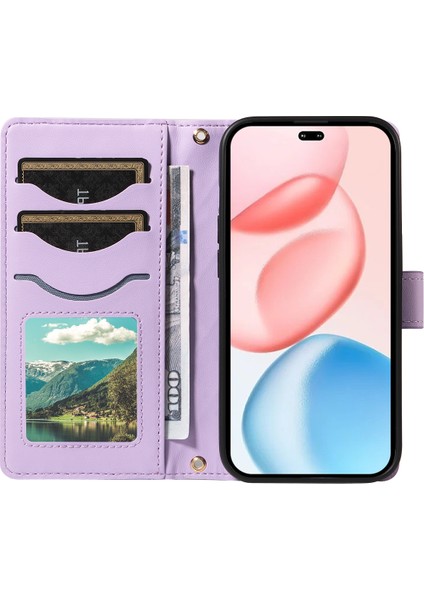 Honor 400 Pro 5g Cüzdan Kılıfı Eşkenar Dörtgen Deri Telefon Kılıfı Kayışlı (Yurt Dışından) fiyatları
