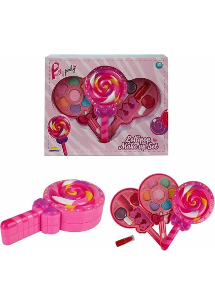 Lolipop Şekilli 2 Katlı Makyaj Güzellik Seti