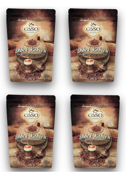 4'lü Dibek Kahvesi(4x200=800gr)