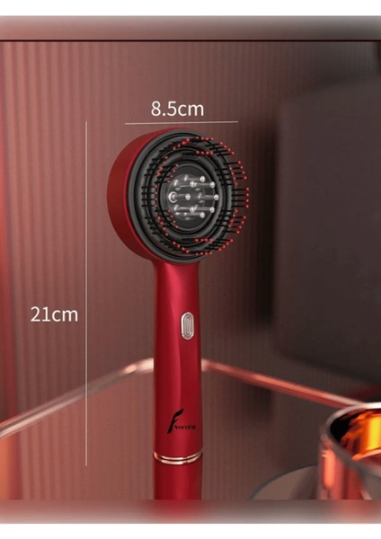 Şarjlı ve Titreşimli Saç Masaj Tarağı Bakım Yağı Hazneli Fırça ( Lisinya ) fırsatları