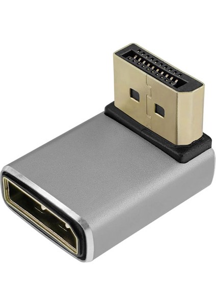 Display Port 8k UHD Dişi Erkek 90 Derece Çevirici Dönüştürücü Adaptör modelleri
