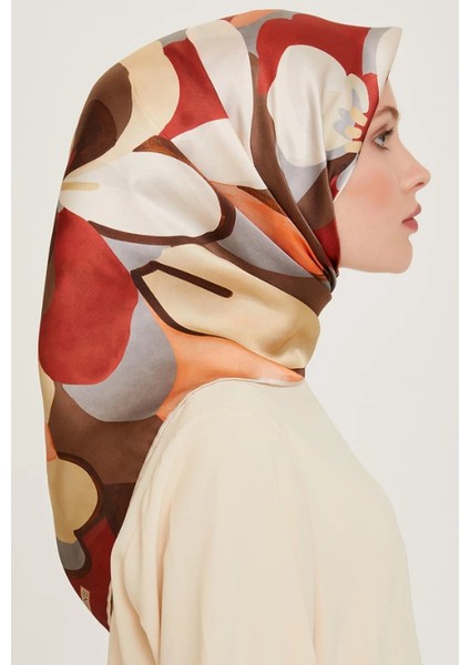 Tivil İpek Eşarp 9200 - 03 Bordo Karışık Desen fiyatları