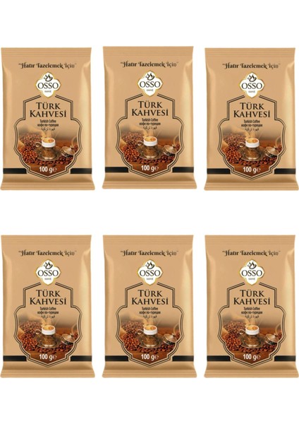 6'lı Türk Kahvesi (6x100=600 gr)