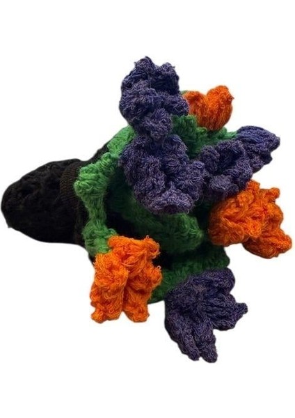 Barbie Bebek Için Pelerin, Etek ve Buket Çiçeğe Dönüşebilen El Örgüsü Ikili Takım indirimleri