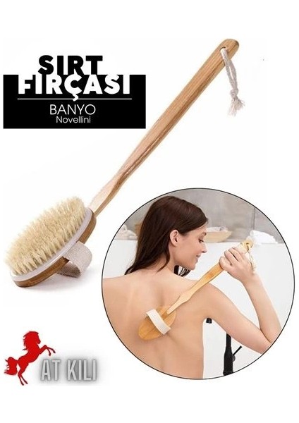 Novellini Doğal Banyo Sırt ve Selülit Fırçası