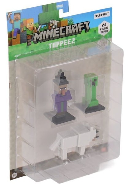 Pmı MC2020 Minecraft 3D Figür Toppeez 3lü Set fiyatları