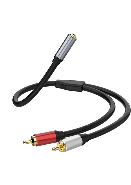 3.5 mm Stereo To 2x Rca Audio Ses Kablosu Amplifikatör Için Kablo