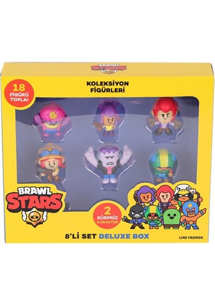 Pmı BRW2070 Brawl Stars 8li Delüks Figür Set Asorti