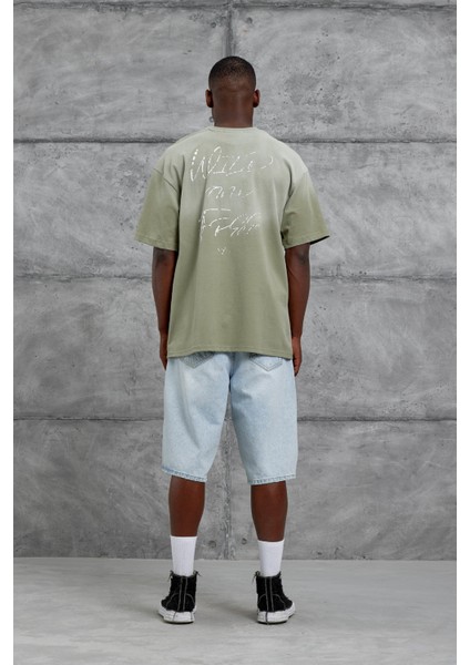 Haki 7 Numara Oversize Tshirt modelleri
