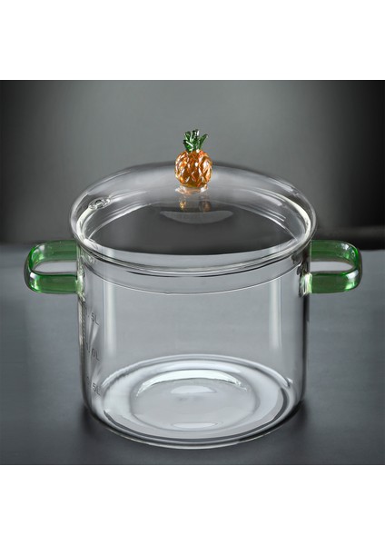 Ananas Seriesi Cam Derin Tencere 16 cm