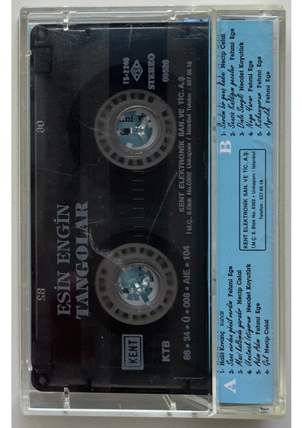 Esin Engin Tangolar Halit Kıvanç Sunar Kaset (Orijinal Dönem Baskı Kaset) fiyatları