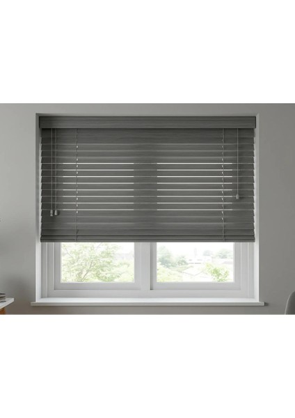 Bohem Gri Truwood Serisi (TRU220) Ahşap Görünümlü Jaluzi Perde 50 mm fiyatları