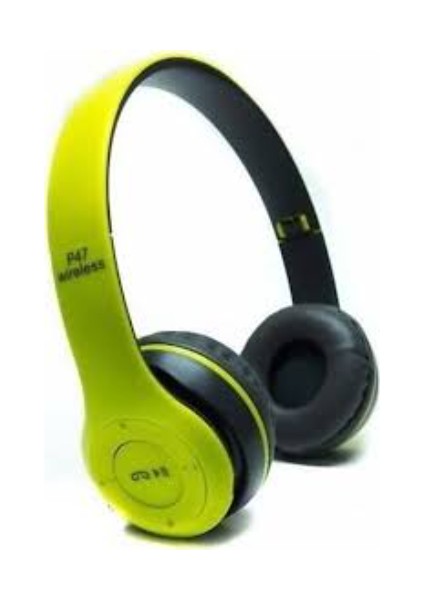 P47 Katlanabilir Bluetooth Kablosuz Kulaklık Yeşil