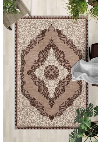 Kaymaz Taban Yıkanabilir Halı – Mutfak, Salon, Yatak Odası Için Modern Dijital Baskı Halı (SLNHALI24)