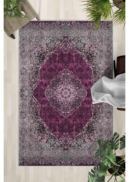 Kaymaz Taban Yıkanabilir Halı – Mutfak, Salon, Yatak Odası Için Modern Dijital Baskı Halı (SLNHALI28)
