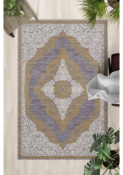 Kaymaz Taban Yıkanabilir Halı – Mutfak, Salon, Yatak Odası Için Modern Dijital Baskı Halı (SLNHALI24)