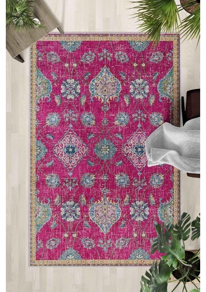 Kaymaz Taban Yıkanabilir Halı – Mutfak, Salon, Yatak Odası Için Modern Dijital Baskı Halı (SLNHALI38)