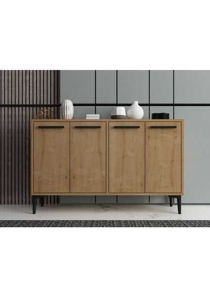 Vern 120CM Konsol, Tv Sehpası, Tv Ünitesi, Kahve Köşesi, Banyo Dolabı, Çok Amaçlı Dolap