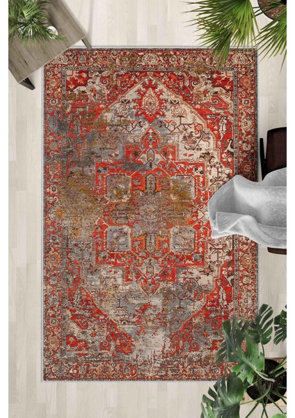 Kaymaz Taban Yıkanabilir Halı – Mutfak, Salon, Yatak Odası Için Modern Dijital Baskı Halı (SLNHALI27)