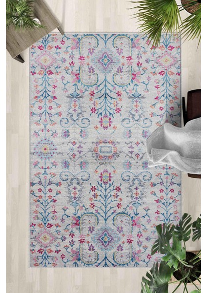 Kaymaz Taban Yıkanabilir Halı – Mutfak, Salon, Yatak Odası Için Modern Dijital Baskı Halı (SLNHALI39)