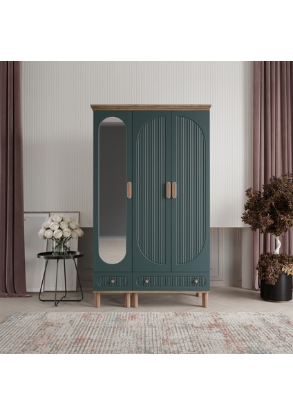 Furkan 3 Kapaklı Gardırop Bohem Dolap 120cm fiyatları
