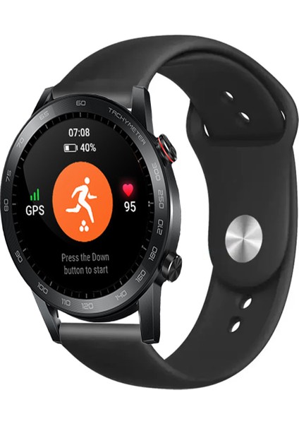 Honor Magic Watch 2 46MM Akıllı Saat Uyumlu Yumuşak Dokulu Silikon Kordon Kayış