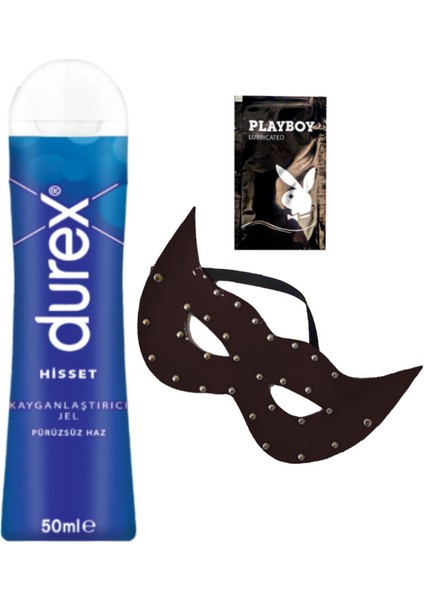 Hisset Pürüzsüz Hazlar 50 ml Jel + Siyah Deri Göz Maskesi + Hediye