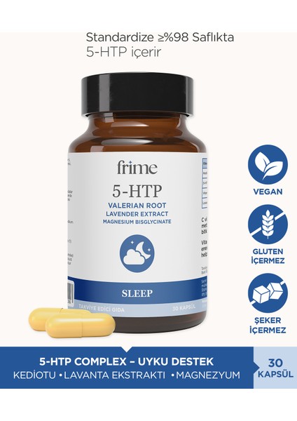 Sleep, Uyku Desteği, 5 HTP, Kediotu, Magnezyum Bisglisinat, Lavanta Ekstresi