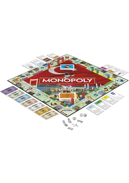 Monopoly Türkiye Kutu Oyunu Monopoly Aile Oyunu Türkiye Teması fiyatları