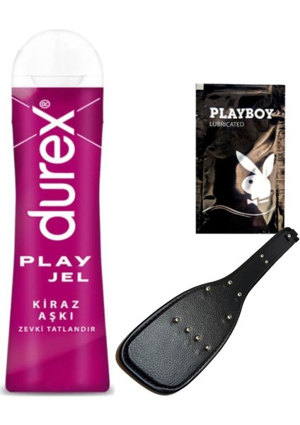 Kiraz Aşkı 50 ml Jel + Siyah Deri Şaplak + Hediye