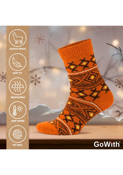 Vintage Desenli Alpaka Yünlü Termal Kışlık Kadın Çorabı 2057 modelleri