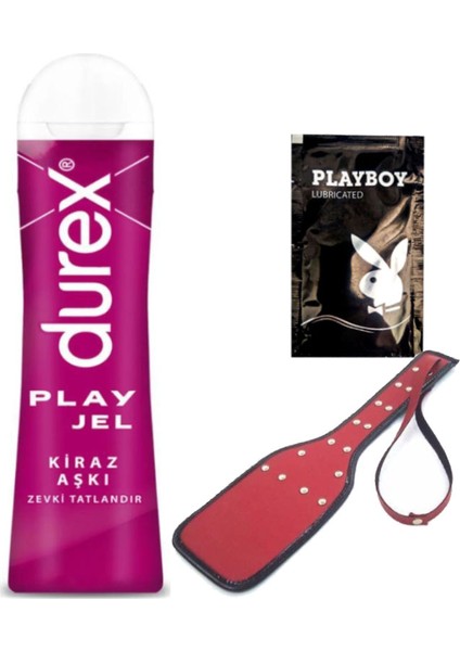 Kiraz 50 ml Jel + Kırmızı Deri Şaplak + Ply Jel