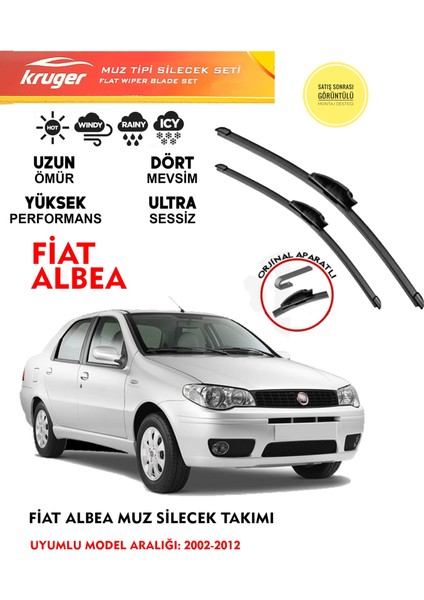 Albea Cam Muz Silecek Takımı 2008 Model Araca Özel . Aparat