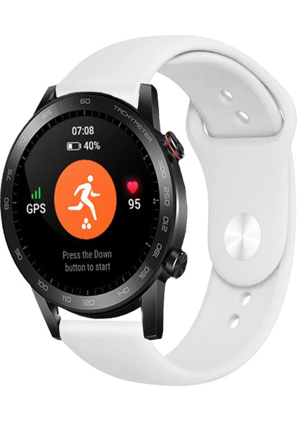 Honor Magic Watch 2 46MM Akıllı Saat Uyumlu Yumuşak Dokulu Silikon Kordon Kayış