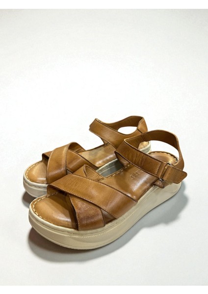 Hakiki Deri Tam Ortopedik Yumuşak Taban Dolgu Topuk Siyah Sandalet fiyatları