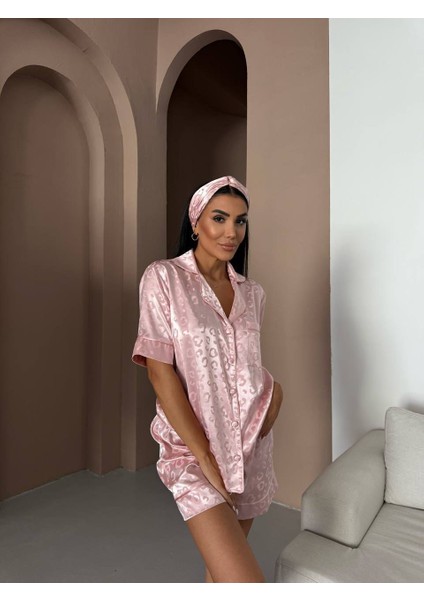 Ipek Saten Leopar Pijama Takımı fırsatları