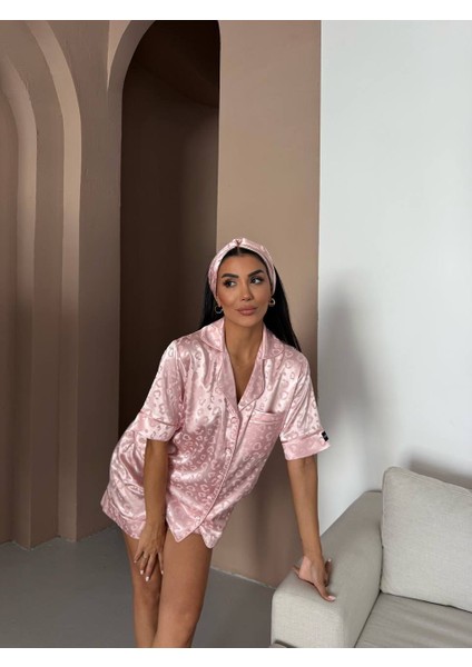 Ipek Saten Leopar Pijama Takımı indirimleri