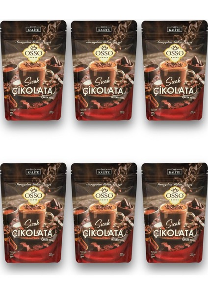 6’li Sıcak Çikolata(6x200=1200gr)