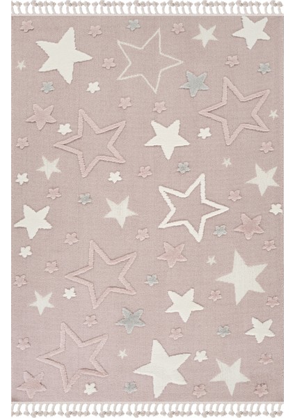 Quincey Bukleli Yumuşak Peluş Post Pembe Çocuk Odası Halı Kız Çocuk Halısı fiyatları