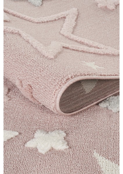 Quincey Bukleli Yumuşak Peluş Post Pembe Çocuk Odası Halı Kız Çocuk Halısı fırsatları