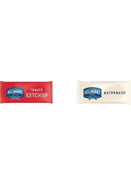 Hellmann's Tek Kullanımlık Pp Ketçap 616 x 9 G + Tek Kullanımlık Pp Mayonez 616 x 9 G