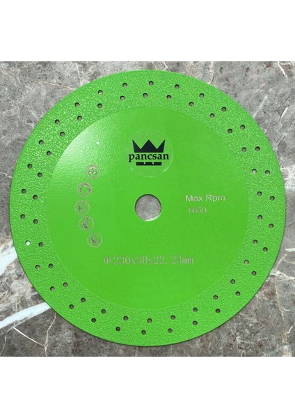 - Çok Amaçlı Yeşil Hassas Kesme Disk I ( Taş ) , Taşlama ( Porselen , Granit , Mermer ,çimstone, ,cam , Pleksiglass , Kompozit ,beton ) 230 Mm, 30 Mm, 22,23 mm