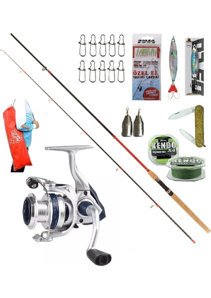 Okuma ARIA-3000A 270CM 10-35GR Remixon Red Zoom Spin Olta Takımı Seti