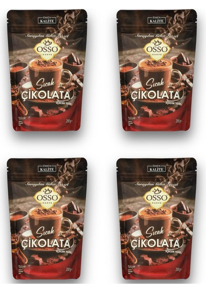 4'lü Sıcak Çikolata(4x200=800gr)