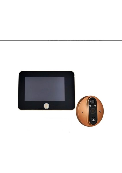Kapı Zili Kamerası Renkli Ekran 1080P Geniş Açılı Iki Yönlü Ses Kablosuz Sistemli -QR038 fiyatları