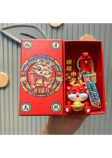 Yeni Yıl Maskotu Karikatür Çekicilik Anahtarlık Kolye Bebek Karikatür Hediyeler (Yurt Dışından)