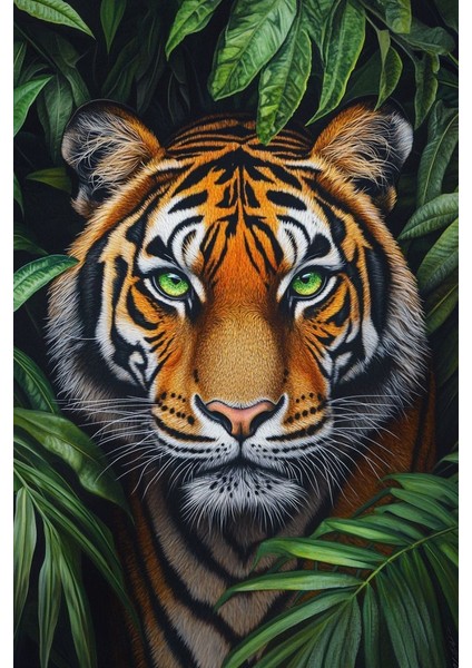 Doğadaki Sanatsal Kaplan Kanvas Tablo Ev Duvar Salon Ofis Dükkan Hediyelik Dekarasyon Süsü fiyatları