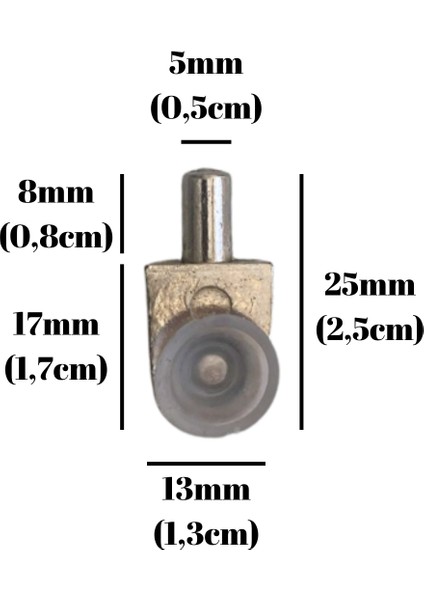 Metal Vakumlu 5mm Geçme Raf Pimi Vantuzlu Dolap Raf Altı Pimi(5mm)(Vantuzlu)(Metal) fırsatları