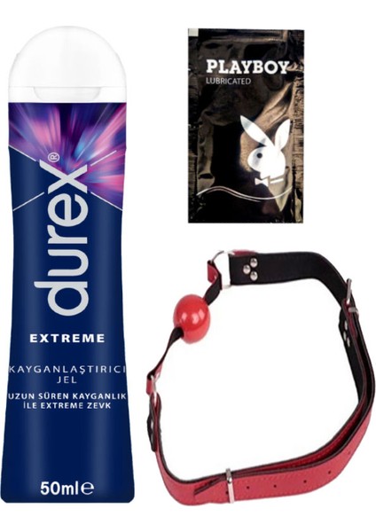 Extreme Analjel 50 ml + Kırmızı Deri Ağız Topu + Hediye